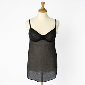 DKNY Modern Lace Sheer Unlined Demi Chemise Medium